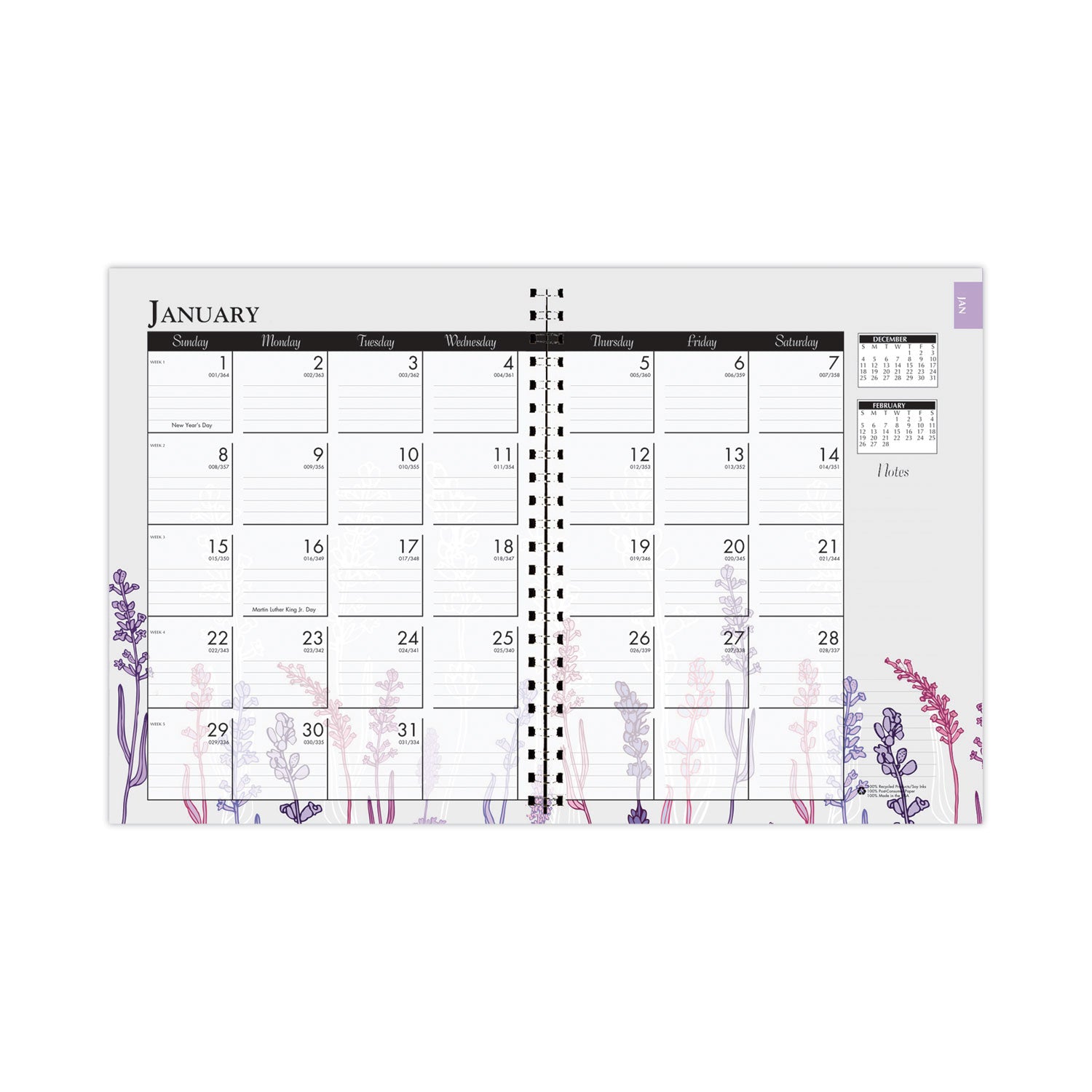 house-of-doolittle-recycled-wildflower-weekly-monthly-planner-num-hod28774_1